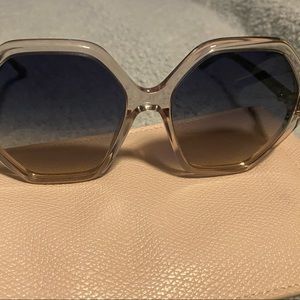 Gorgeous Chloe Esther Hexagonal Sunglasses - gray